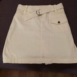 GAP Tan Mini A-Line Cargo Skirt